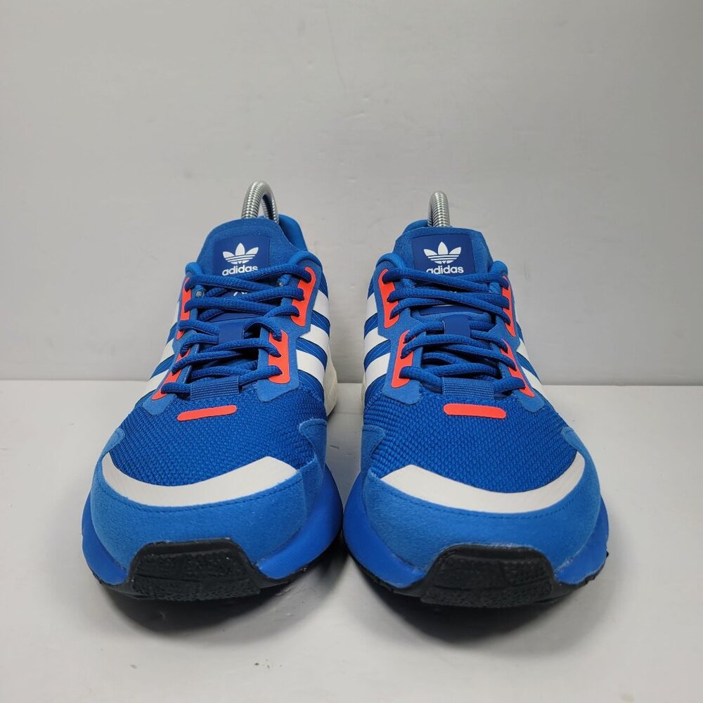 Adidas ZX 1K Boost Blue White Orange Men's Running Shoes H68720 US Size 7.5 - Picture 3 of 8